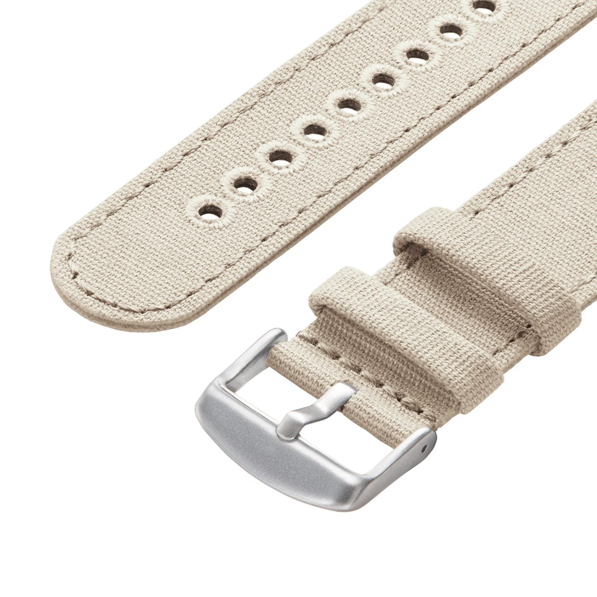 Apple Watch Canvas Watch Band - Alabaster/Silver Aluminum - Image 6