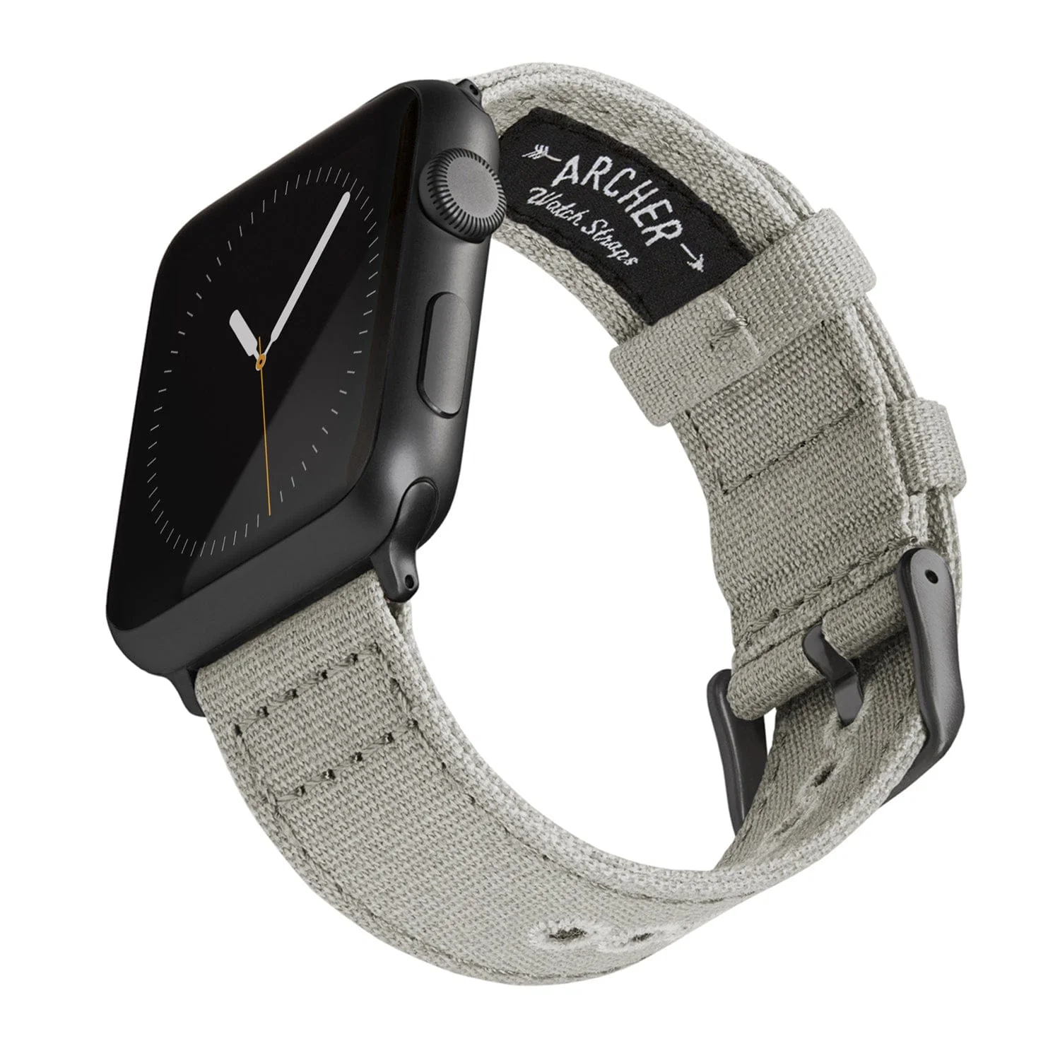 Apple Watch Canvas Watch Band - Ash Gray/Space Gray