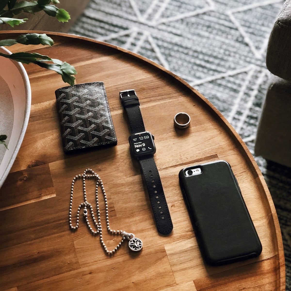 Apple Watch Canvas Watch Band - Black/Space Gray - Image 3