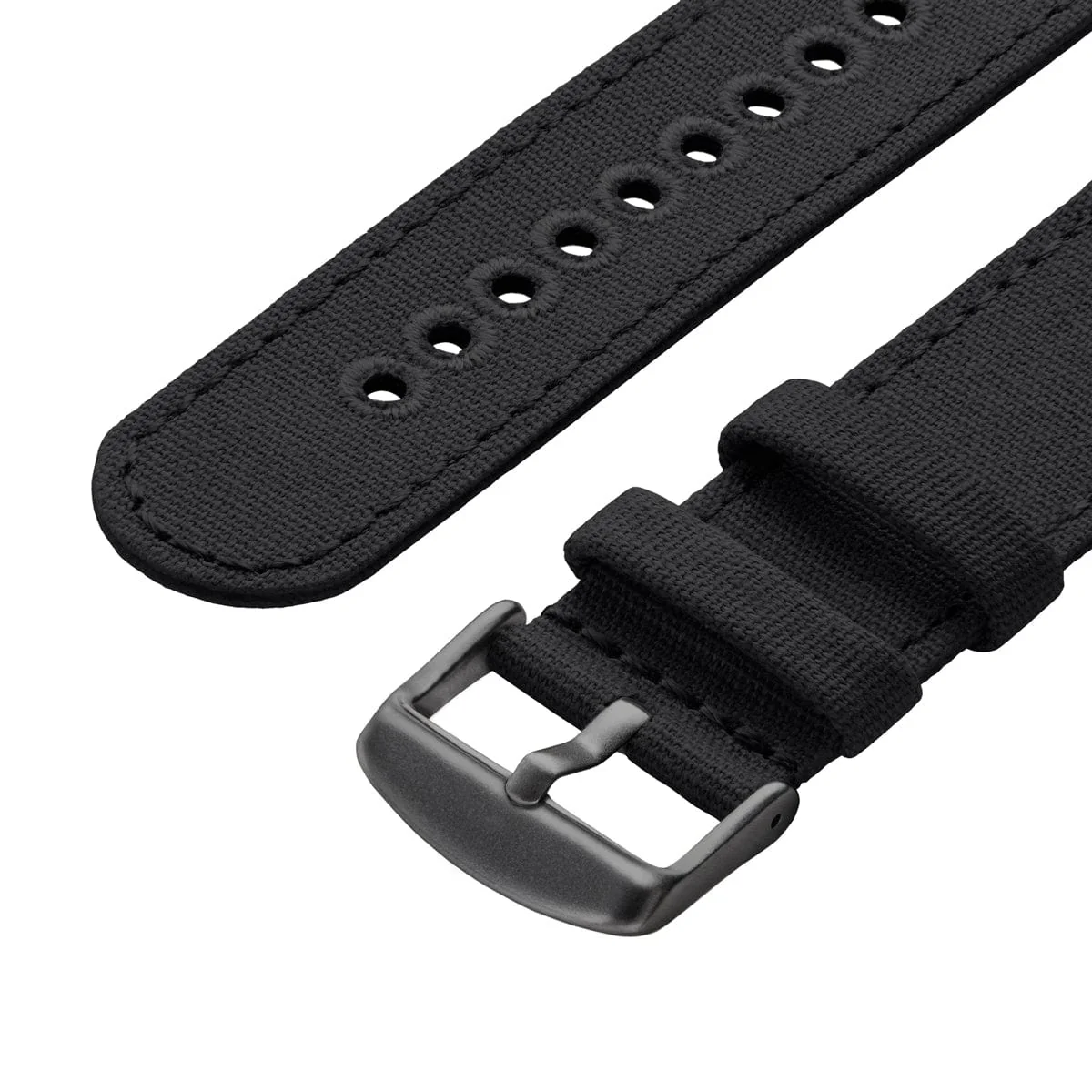 Apple Watch Canvas Watch Band - Black/Space Gray - Image 6