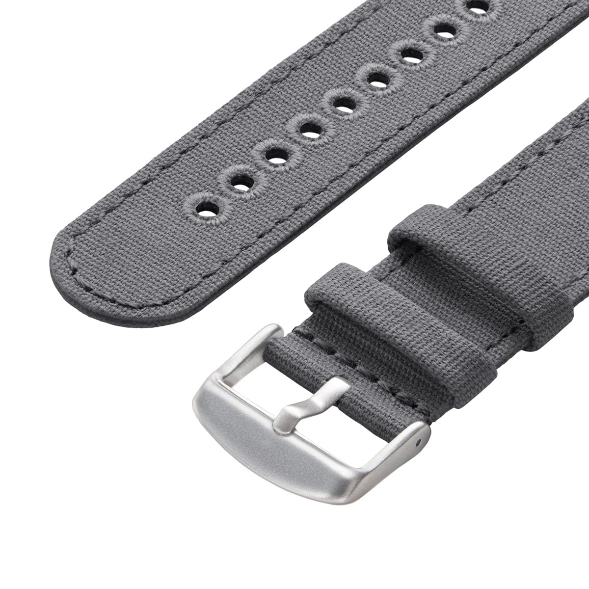 Apple Watch Canvas Watch Band - Slate Gray/Silver Aluminum - Image 6