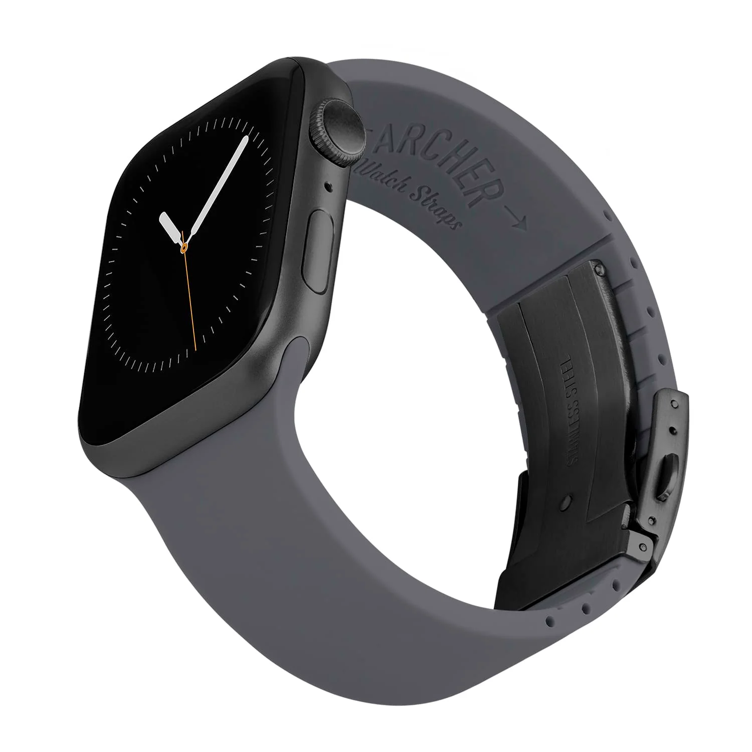 Apple Watch Custom Fit Silicone Watch Band - Graphite/Gray