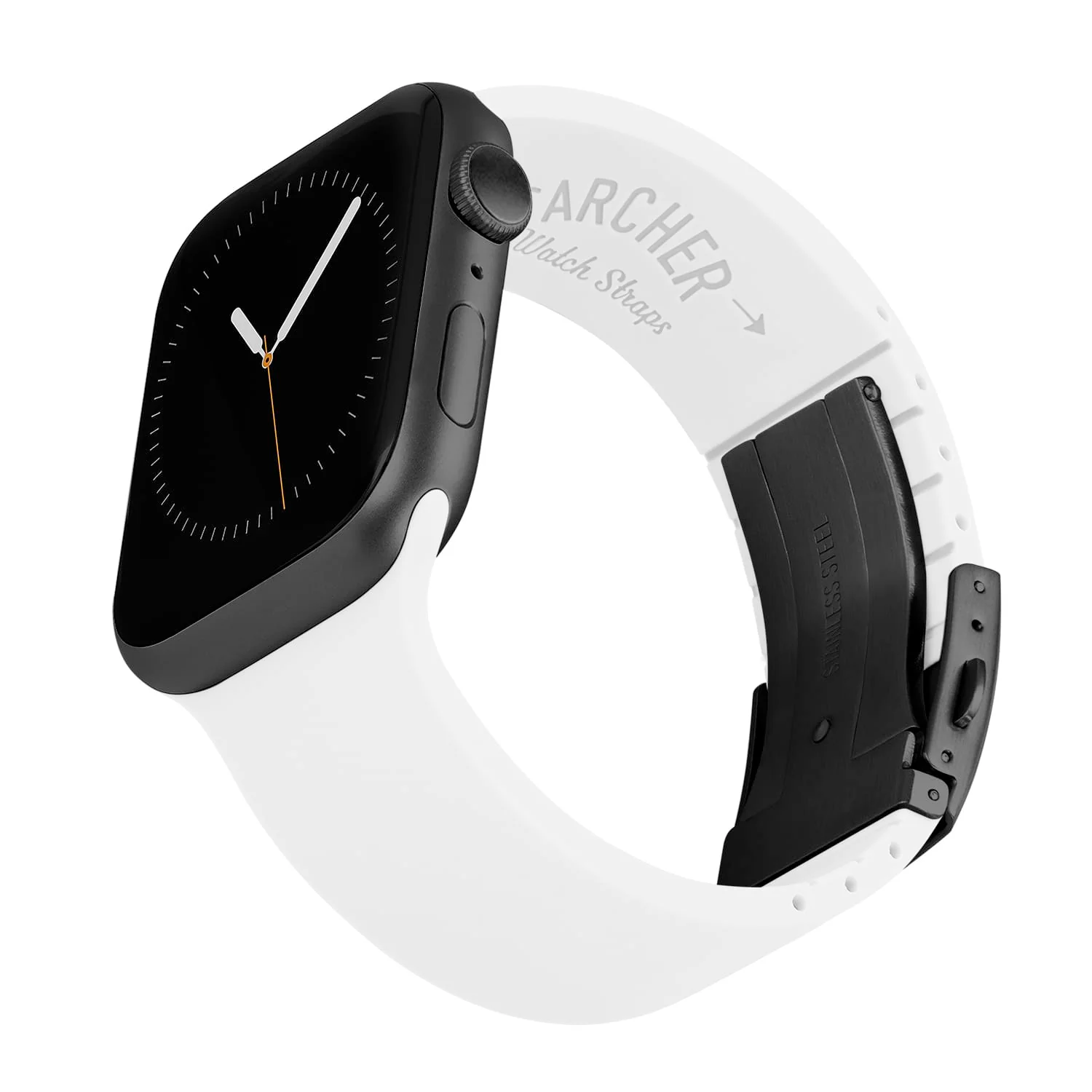 Apple Watch Custom Fit Silicone Watch Band - White/Gray