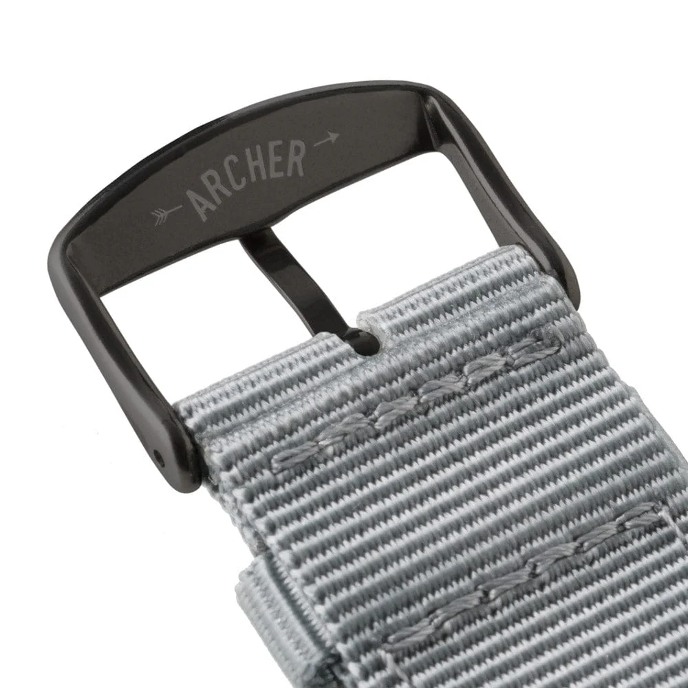 Apple Watch Nylon Watch Band - Gray/Black - Image 6