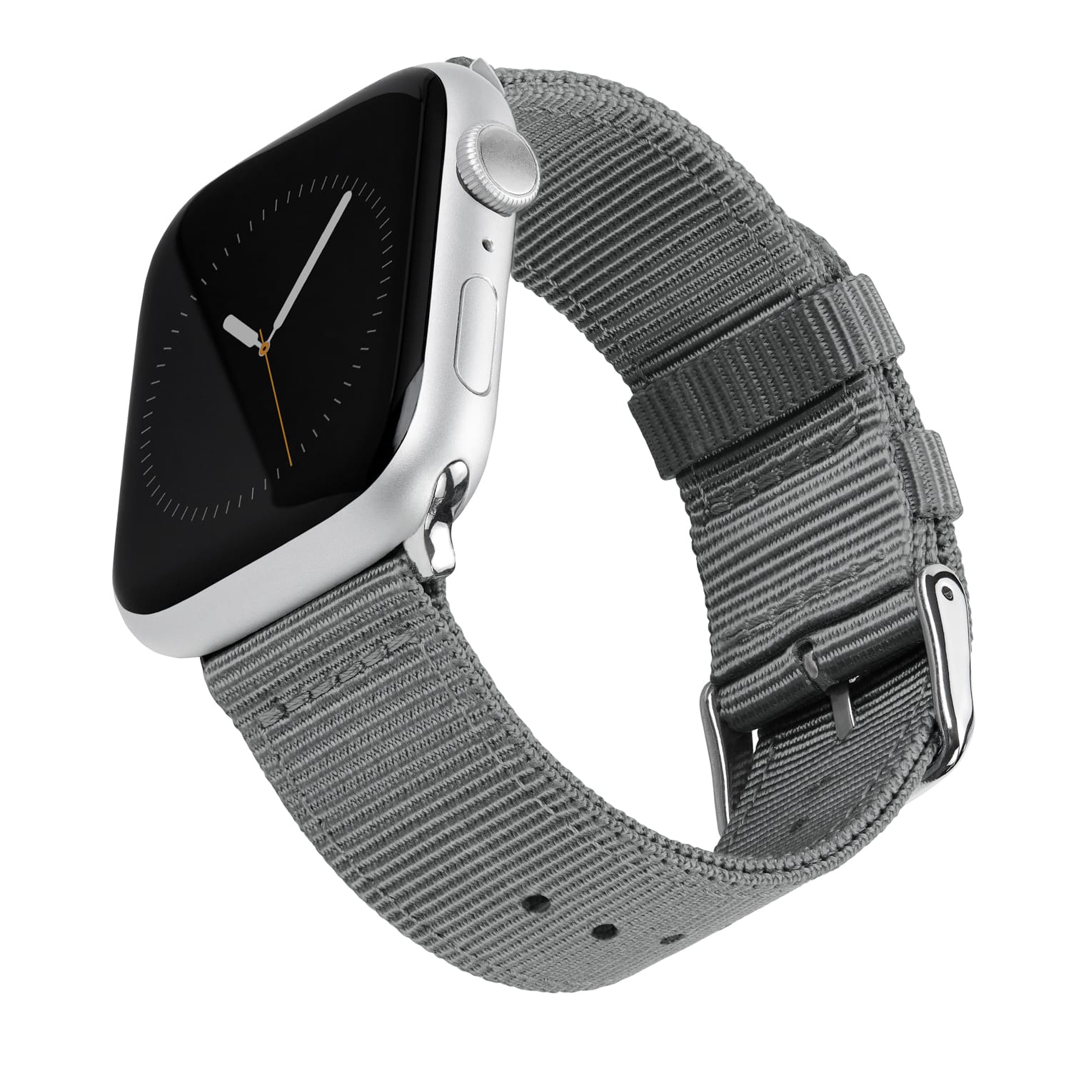Apple Watch Nylon Watch Band - Gray/Stainless