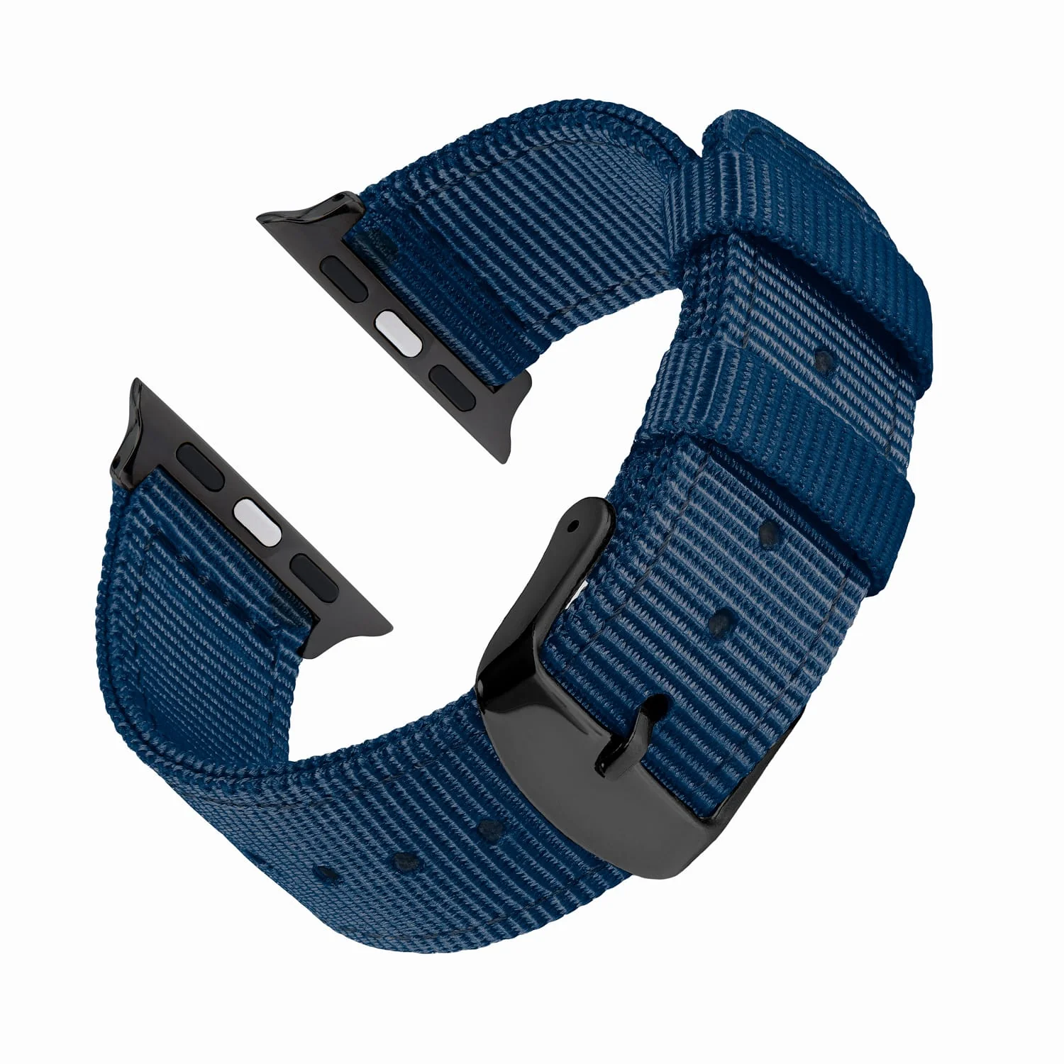Apple Watch Nylon Watch Band - Navy/Black - Image 4