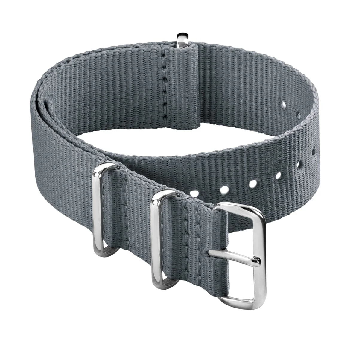 Classic Military Style Nylon Watch Band - Gray