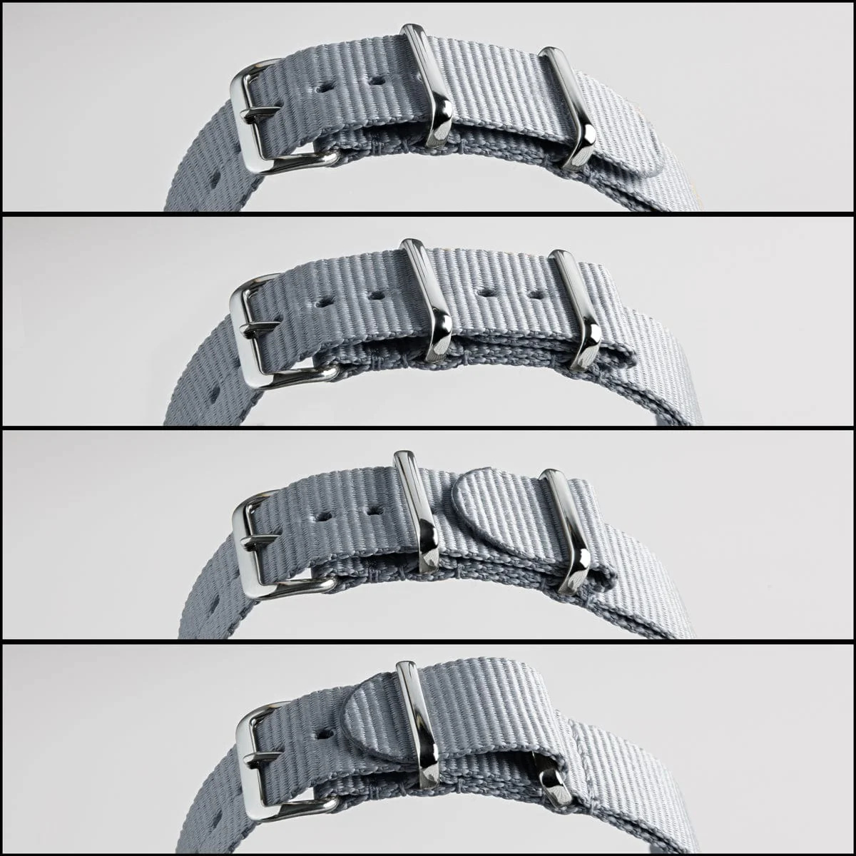 Classic Military Style Nylon Watch Band - Olive - Image 5