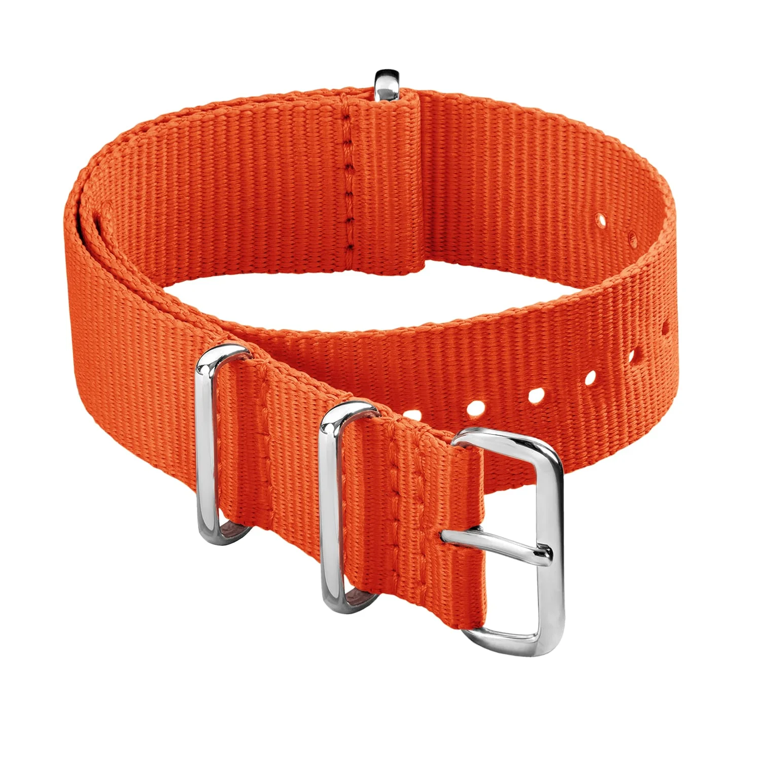 Classic Military Style Nylon Watch Band - Orange