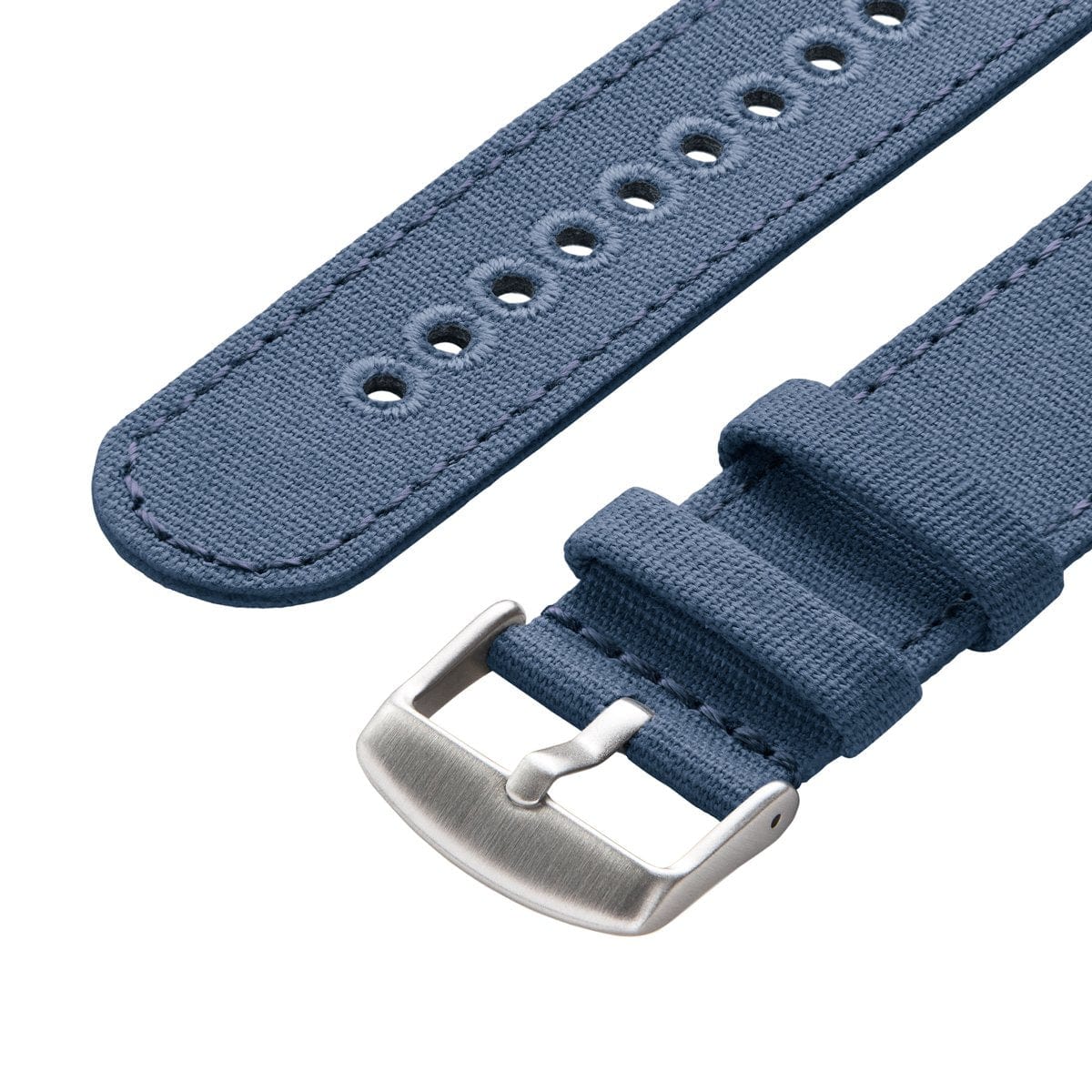 Quick Release Canvas Watch Band - Classic Denim Blue - Image 4