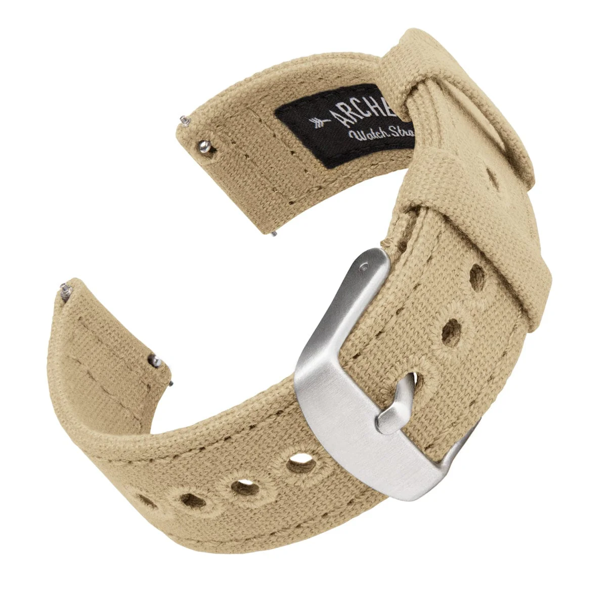 Quick Release Canvas Watch Band - Sand