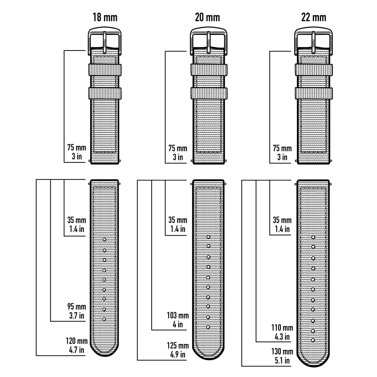 Quick Release Canvas Watch Band - Sand - Image 6
