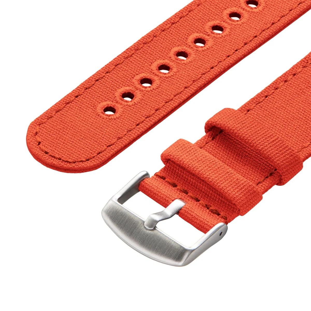 Quick Release Canvas Watch Band - Tangelo Orange - Image 4