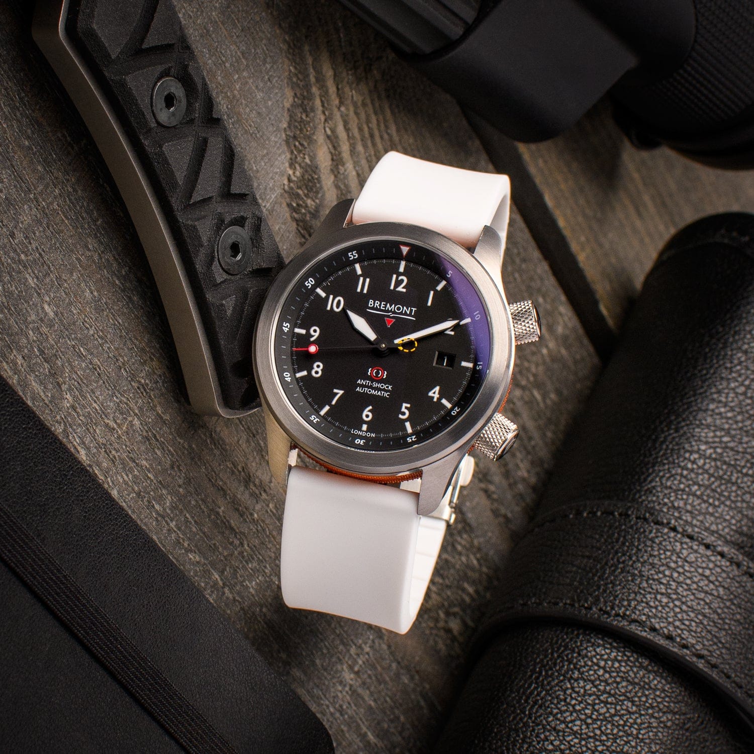 Quick Release Custom Fit Silicone Watch Band - White - Image 3