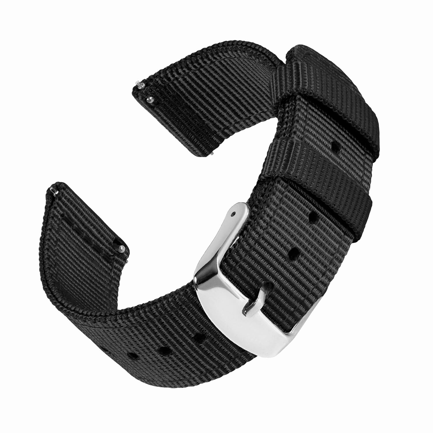 Quick Release Nylon Watch Band - Black