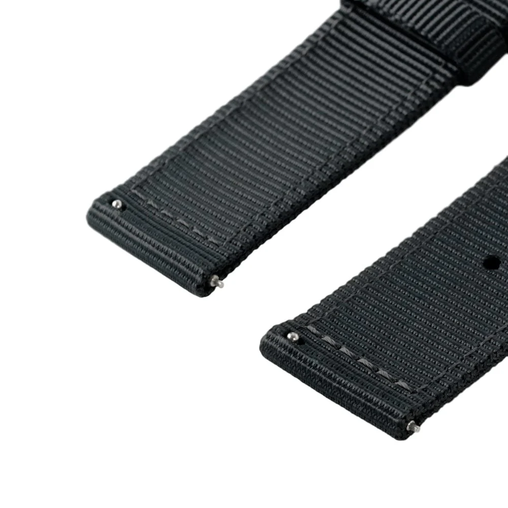 Quick Release Nylon Watch Band - Black - Image 8