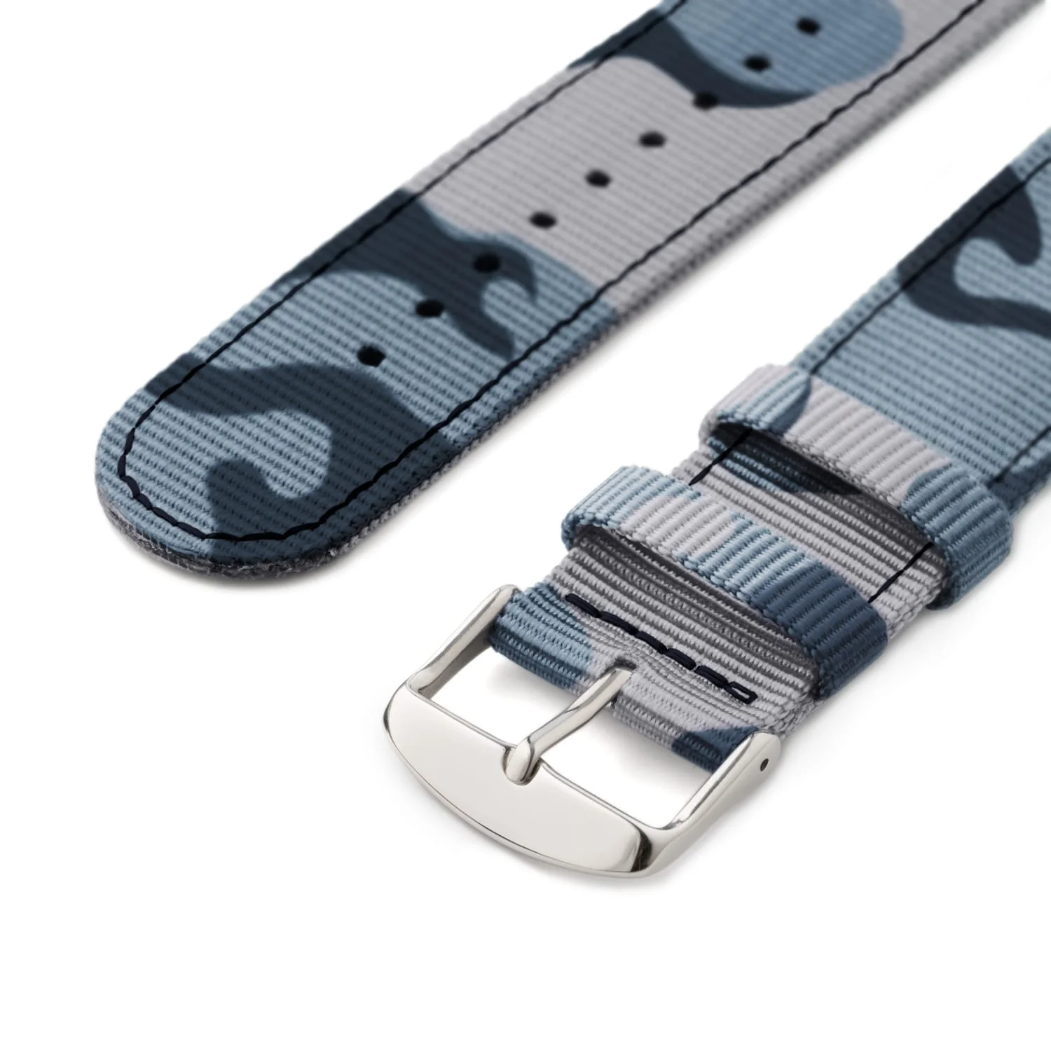 Quick Release Nylon Watch Band - Blue Camo - Image 6