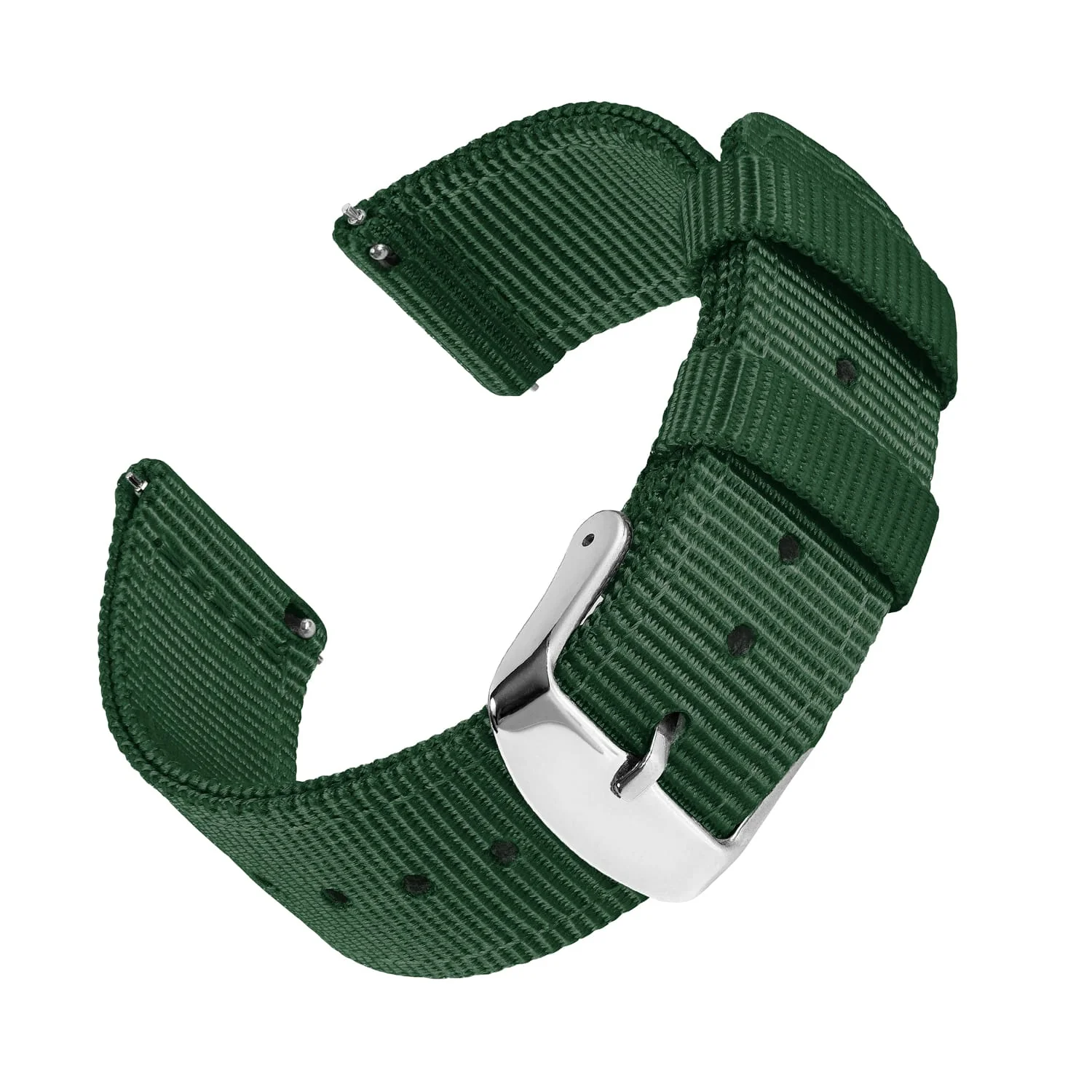 Quick Release Nylon Watch Band - Forest Green