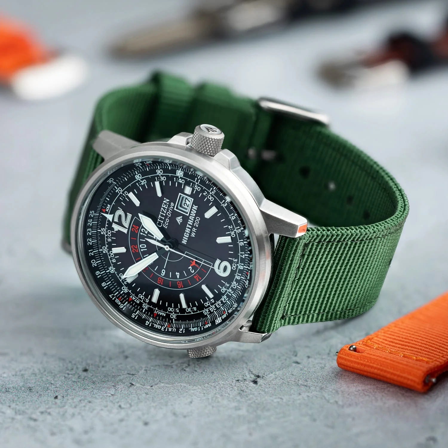 Quick Release Nylon Watch Band - Forest Green - Image 3