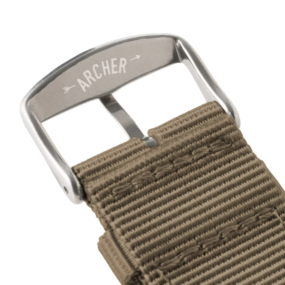 Quick Release Nylon Watch Band - Khaki - Image 7