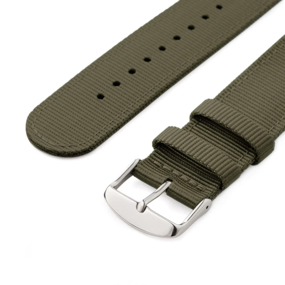 Quick Release Nylon Watch Band - Olive - Image 6
