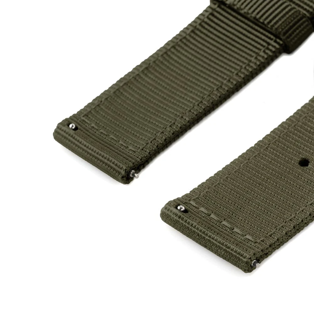 Quick Release Nylon Watch Band - Olive - Image 8