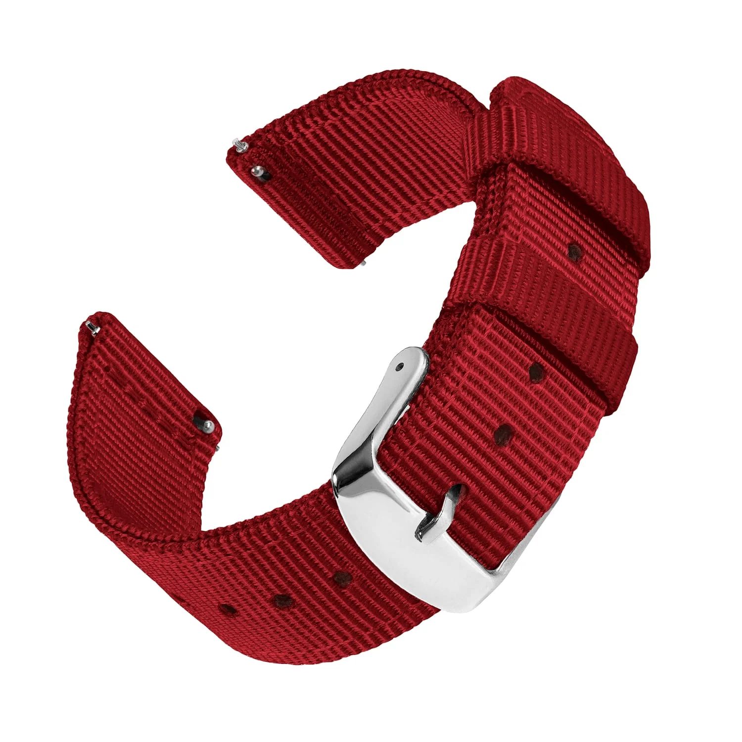 Quick Release Nylon Watch Band - Red