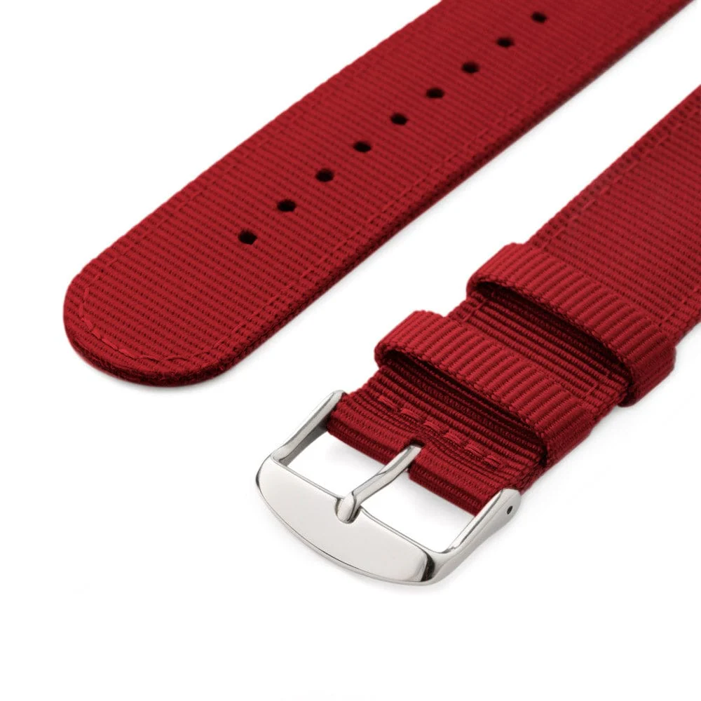 Quick Release Nylon Watch Band - Red - Image 6