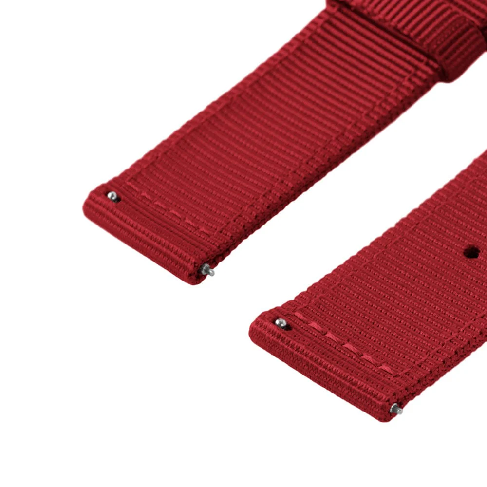 Quick Release Nylon Watch Band - Red - Image 8
