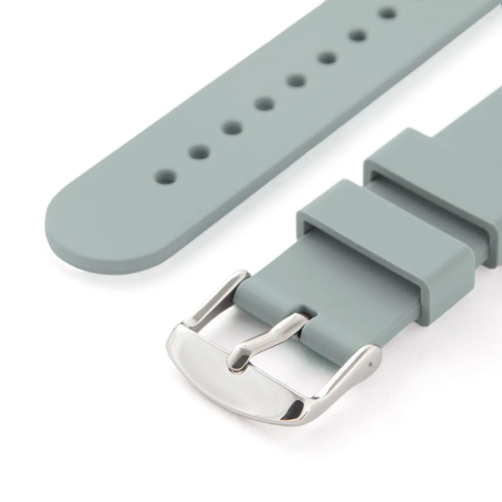 Quick Release Silicone Watch Band - Cadet Gray - Image 6