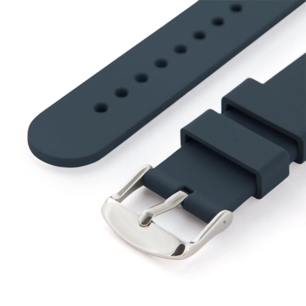 Quick Release Silicone Watch Band - Midnight Blue - Image 6