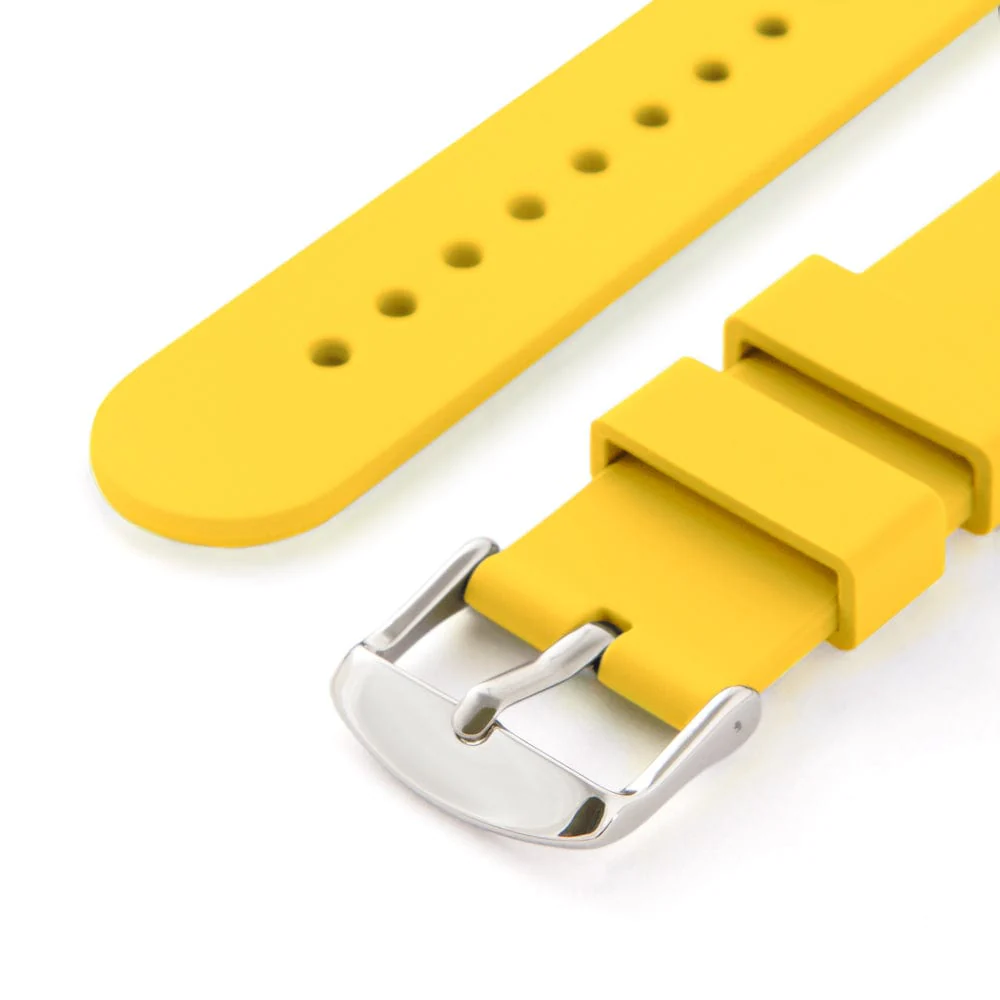 Quick Release Silicone Watch Band - Naples Yellow - Image 6
