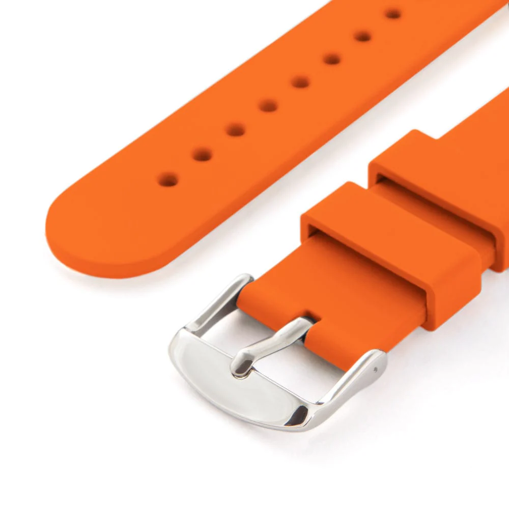 Quick Release Silicone Watch Band - Portland Orange - Image 6