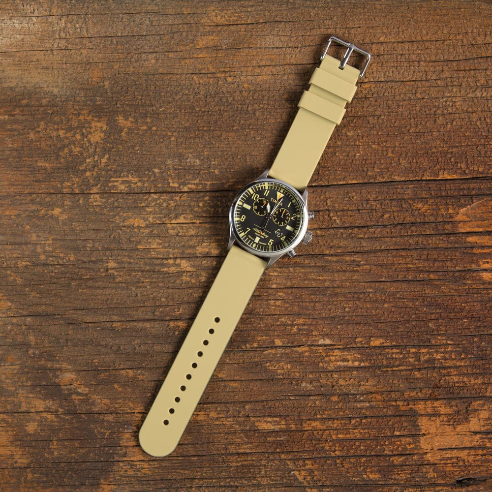 Quick Release Silicone Watch Band - Sand - Image 2