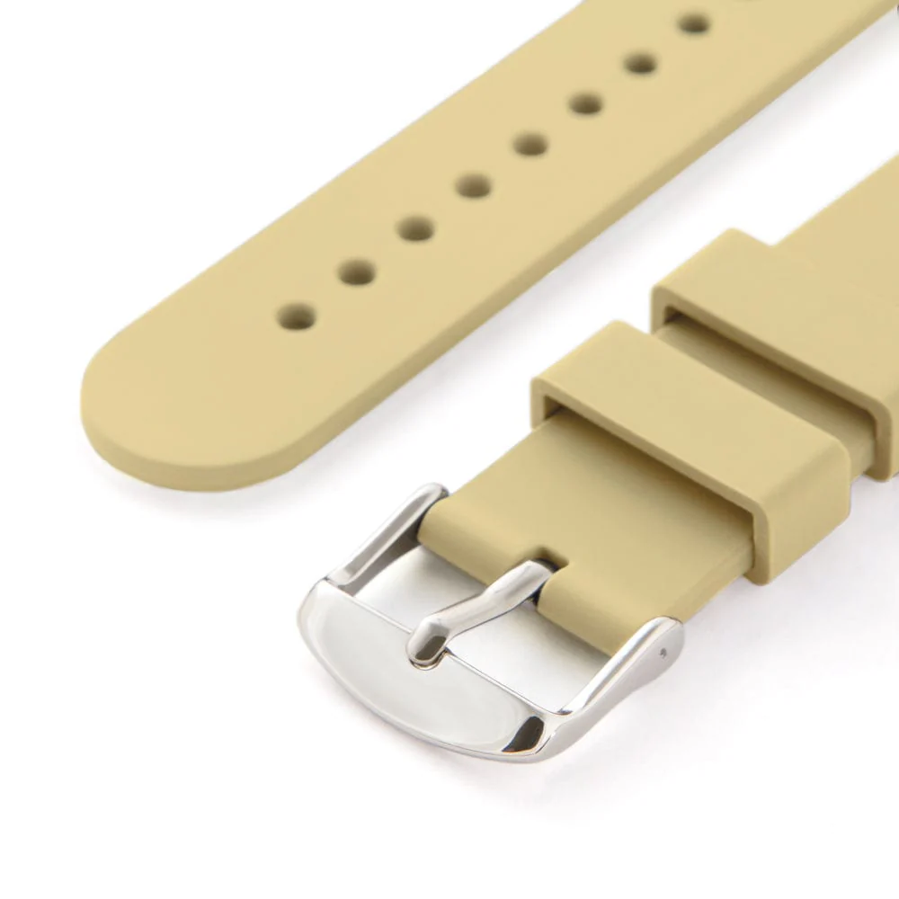 Quick Release Silicone Watch Band - Sand - Image 6