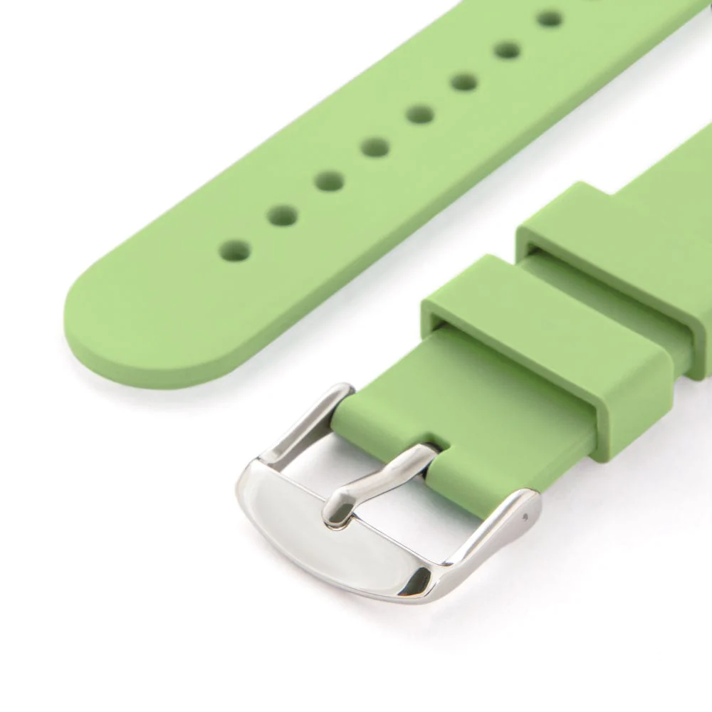 Quick Release Silicone Watch Band - Tea Green - Image 6