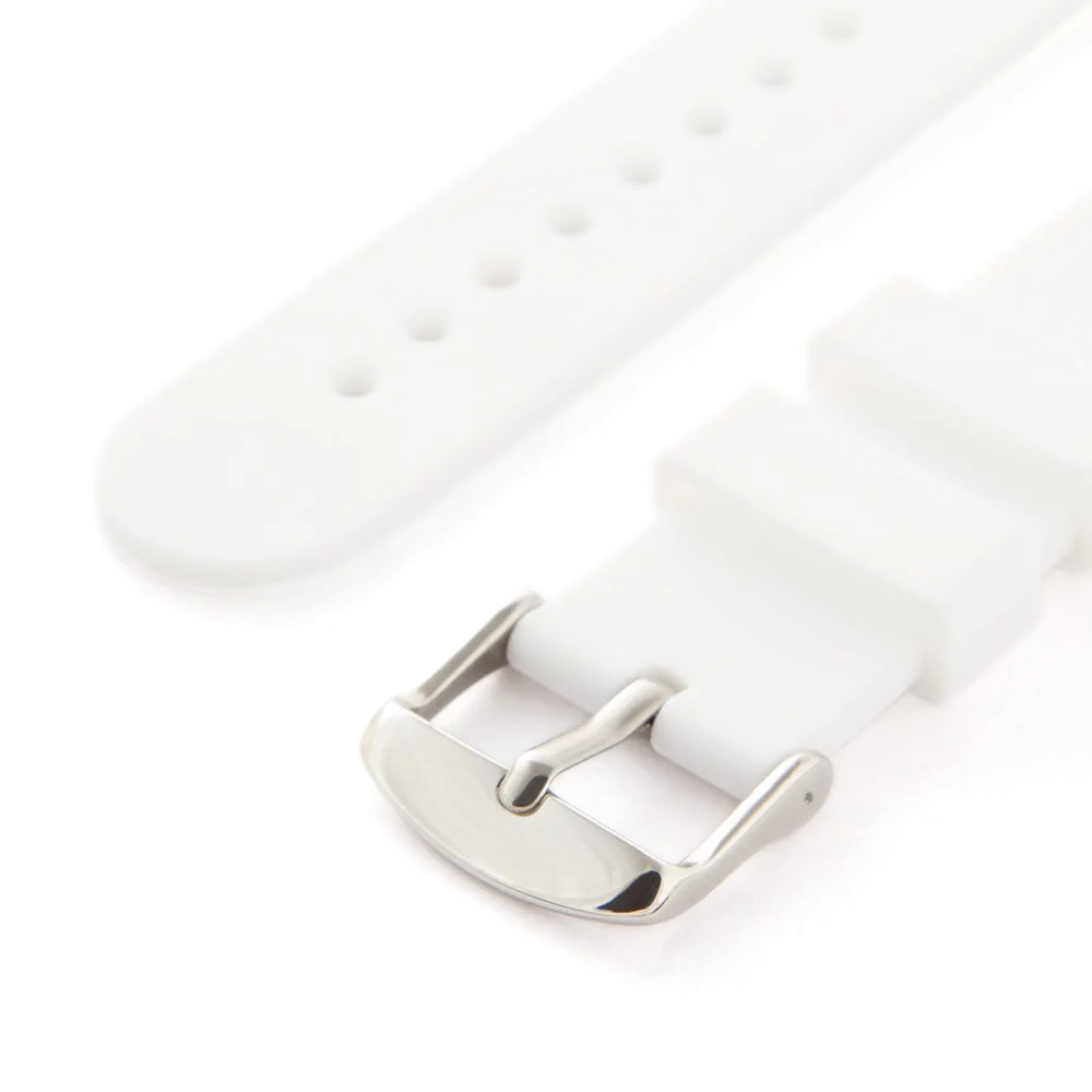 Quick Release Silicone Watch Band - White - Image 6